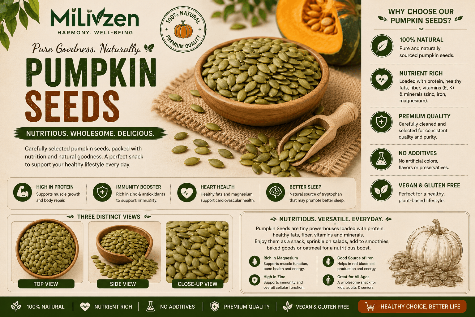MiLivzen Pumpkin Seeds thumbnail 2